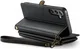 CaseMe C36 Samsung Galaxy S24 Hoesje Zipper Book Case Zwart afbeelding 14