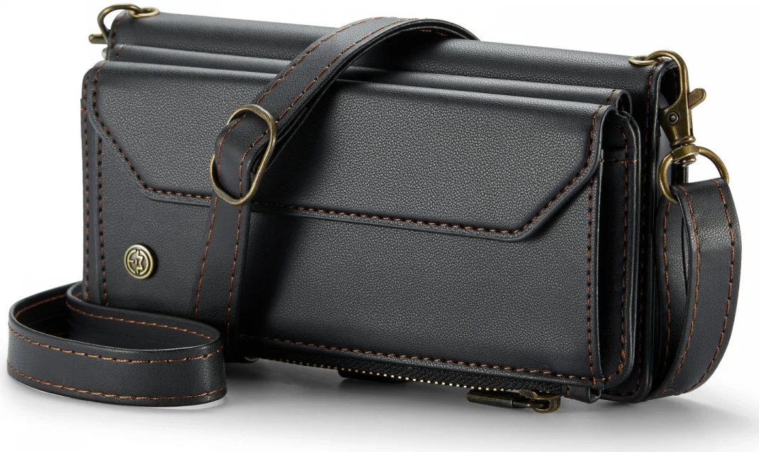 CaseMe C36 Samsung Galaxy S24 Hoesje Zipper Book Case Zwart afbeelding 18