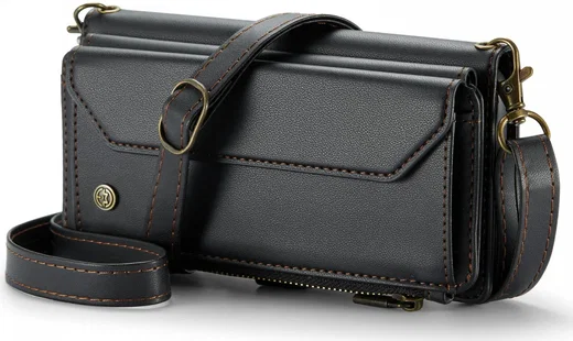 CaseMe C36 Samsung Galaxy S24 Hoesje Zipper Book Case Zwart afbeelding 18