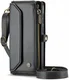 CaseMe C36 Samsung Galaxy S24 Hoesje Zipper Book Case Zwart