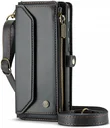 CaseMe C36 Samsung Galaxy S24 Hoesje Zipper Book Case Zwart