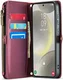 CaseMe C36 Samsung Galaxy S24 Hoesje Zipper Book Case Rood afbeelding 12