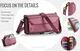 CaseMe C36 Samsung Galaxy S24 Hoesje Zipper Book Case Rood afbeelding 9