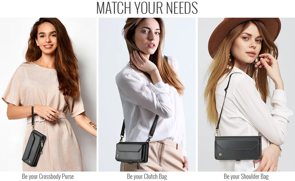 CaseMe C36 Samsung Galaxy S24 Plus Hoesje Zipper Book Case Zwart afbeelding 6