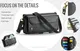 CaseMe C36 Samsung Galaxy S24 Plus Hoesje Zipper Book Case Zwart afbeelding 9