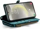 CaseMe C36 Samsung Galaxy S24 Plus Hoesje Zipper Book Case Blauw afbeelding 15