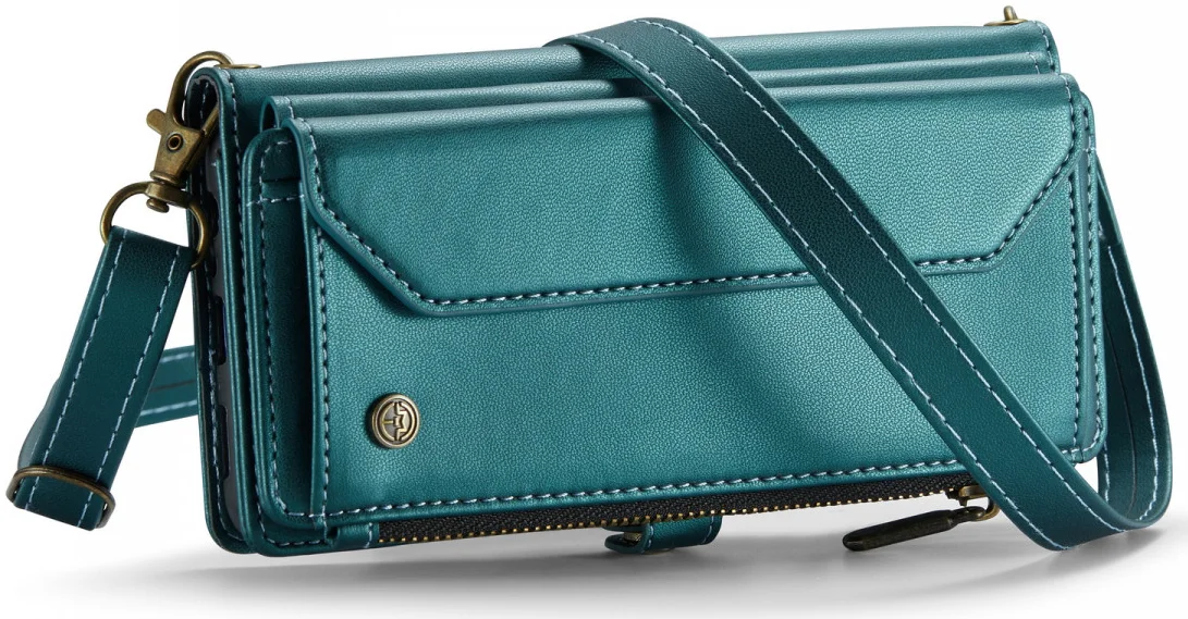 CaseMe C36 Samsung Galaxy S24 Plus Hoesje Zipper Book Case Blauw afbeelding 18