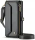 CaseMe C36 Samsung Galaxy S24 Ultra Hoesje Zipper Book Case Zwart afbeelding 1