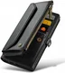 CaseMe C36 Samsung Galaxy S24 Ultra Hoesje Zipper Book Case Zwart afbeelding 13
