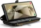 CaseMe C36 Samsung Galaxy S24 Ultra Hoesje Zipper Book Case Zwart afbeelding 15