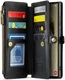 CaseMe C36 Samsung Galaxy S24 Ultra Hoesje Zipper Book Case Zwart afbeelding 16