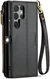 CaseMe C36 Samsung Galaxy S24 Ultra Hoesje Zipper Book Case Zwart afbeelding 2