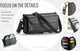 CaseMe C36 Samsung Galaxy S24 Ultra Hoesje Zipper Book Case Zwart afbeelding 9