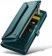 CaseMe C36 Samsung Galaxy S24 Ultra Hoesje Zipper Book Case Blauw afbeelding 13