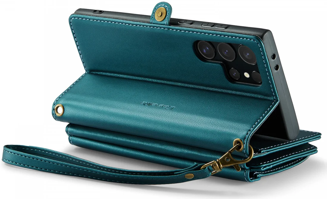 CaseMe C36 Samsung Galaxy S24 Ultra Hoesje Zipper Book Case Blauw afbeelding 14