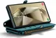 CaseMe C36 Samsung Galaxy S24 Ultra Hoesje Zipper Book Case Blauw afbeelding 15