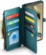 CaseMe C36 Samsung Galaxy S24 Ultra Hoesje Zipper Book Case Blauw afbeelding 3