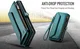 CaseMe C36 Samsung Galaxy S24 Ultra Hoesje Zipper Book Case Blauw afbeelding 8