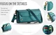 CaseMe C36 Samsung Galaxy S24 Ultra Hoesje Zipper Book Case Blauw afbeelding 9