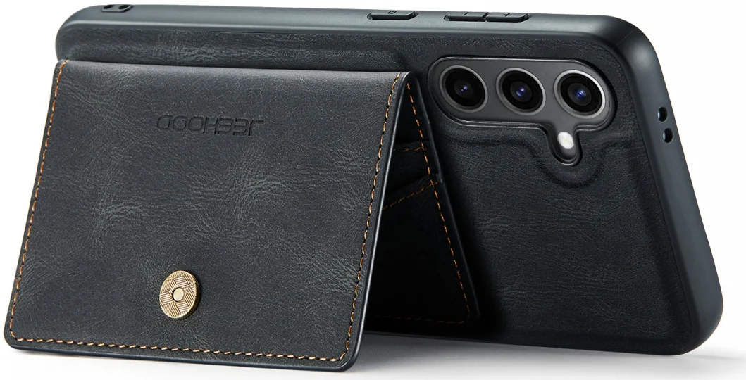CaseMe JH-01 Samsung Galaxy S24 Hoesje Magnetische Kaarthouder Zwart afbeelding 18
