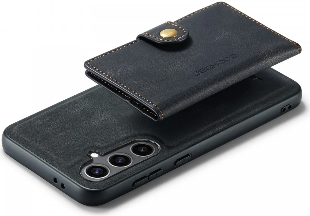 CaseMe JH-01 Samsung Galaxy S24 Hoesje Magnetische Kaarthouder Zwart afbeelding 19