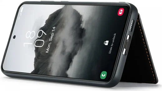 CaseMe JH-01 Samsung Galaxy S24 Hoesje Magnetische Kaarthouder Zwart afbeelding 20