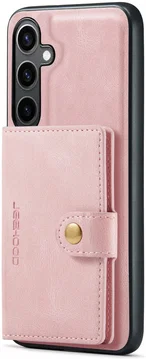 CaseMe JH-01 Samsung Galaxy S24 Hoesje Magnetische Kaarthouder Roze
