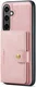 CaseMe JH-01 Samsung Galaxy S24 Hoesje Magnetische Kaarthouder Roze afbeelding 1