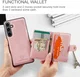 CaseMe JH-01 Samsung Galaxy S24 Hoesje Magnetische Kaarthouder Roze afbeelding 10