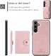 CaseMe JH-01 Samsung Galaxy S24 Hoesje Magnetische Kaarthouder Roze afbeelding 11