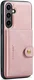 CaseMe JH-01 Samsung Galaxy S24 Hoesje Magnetische Kaarthouder Roze afbeelding 13
