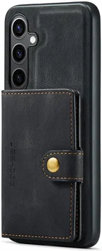 CaseMe Samsung Galaxy S24 Plus Hoes Magnetische Kaarthouder Zwart