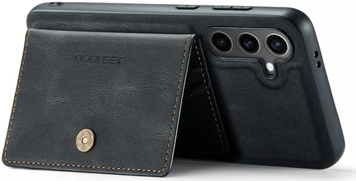 CaseMe Samsung Galaxy S24 Plus Hoes Magnetische Kaarthouder Zwart afbeelding 18