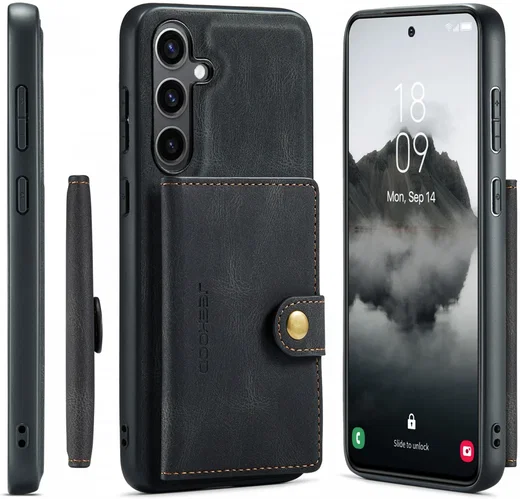 CaseMe Samsung Galaxy S24 Plus Hoes Magnetische Kaarthouder Zwart afbeelding 26