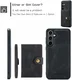 CaseMe Samsung Galaxy S24 Plus Hoes Magnetische Kaarthouder Zwart afbeelding 6