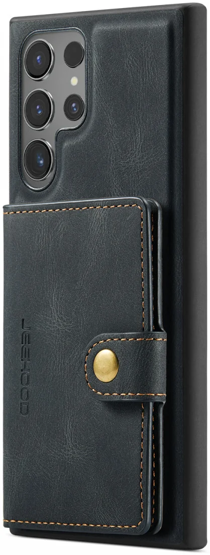 CaseMe Samsung Galaxy S24 Ultra Hoes Magnetische Kaarthouder Zwart afbeelding 1