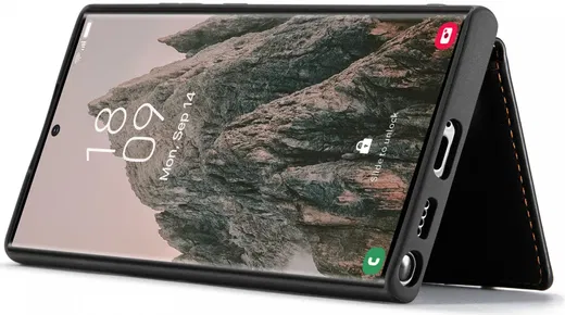 CaseMe Samsung Galaxy S24 Ultra Hoes Magnetische Kaarthouder Zwart afbeelding 20