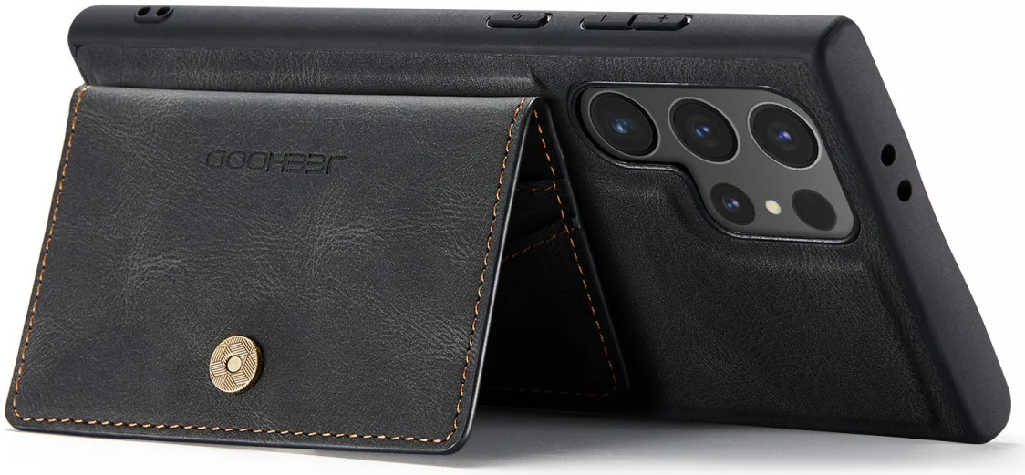 CaseMe Samsung Galaxy S24 Ultra Hoes Magnetische Kaarthouder Zwart afbeelding 21