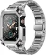 SUPCASE UB - Stalen Apple Watch 45MM / 44MM Case met Schakelband - Zilver afbeelding 1