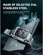 SUPCASE UB - Stalen Apple Watch 45MM / 44MM Case met Schakelband - Zilver afbeelding 6
