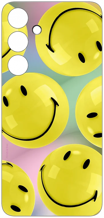 Origineel Samsung Galaxy S24 Plus Hoesje FlipSuit Case Smiley Geel afbeelding 4