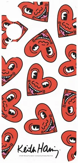 Origineel Samsung Galaxy S24 FlipSuit Plaatje Keith Haring Heart afbeelding 2