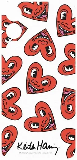 Origineel Samsung Galaxy S24 FlipSuit Plaatje Keith Haring Heart afbeelding 2