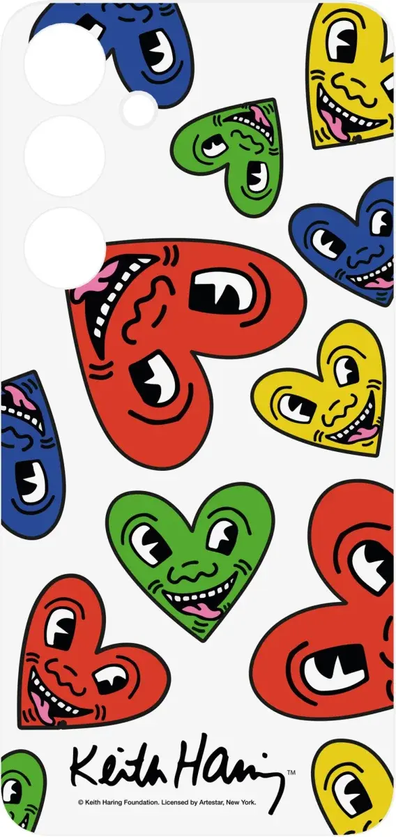 Origineel Samsung Galaxy S24 Plus FlipSuit Plaatje Keith Haring Heart afbeelding 2