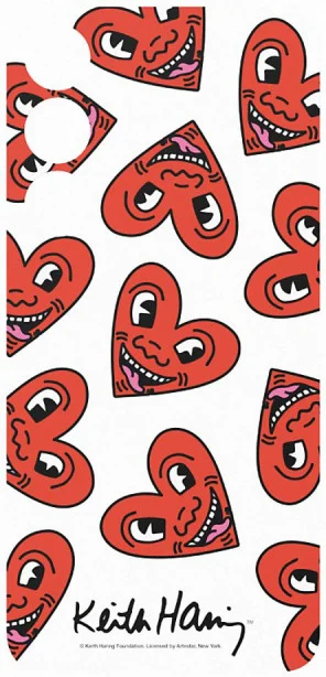 Origineel Samsung Galaxy S24 Ultra FlipSuit Plaatje Keith Haring Heart afbeelding 2