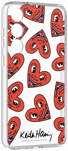 Origineel Samsung Galaxy S24 Ultra FlipSuit Plaatje Keith Haring Heart afbeelding 3