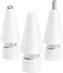 Replacement Plastic en Metalen Tips voor Apple Pencil 1 / 2 Wit 3-Pack afbeelding
