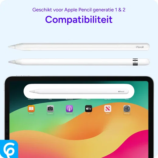 Replacement Plastic en Metalen Tips voor Apple Pencil 1 / 2 Wit 3-Pack afbeelding 4