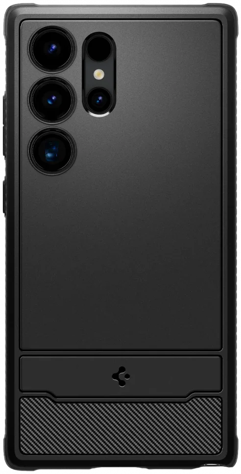 Spigen Rugged Armor Samsung Galaxy S24 Ultra Hoesje Back Cover Zwart afbeelding 2