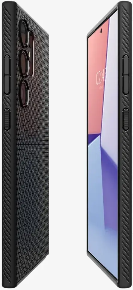 Spigen Liquid Air Samsung Galaxy S24 Ultra Hoesje Back Cover Zwart afbeelding 9
